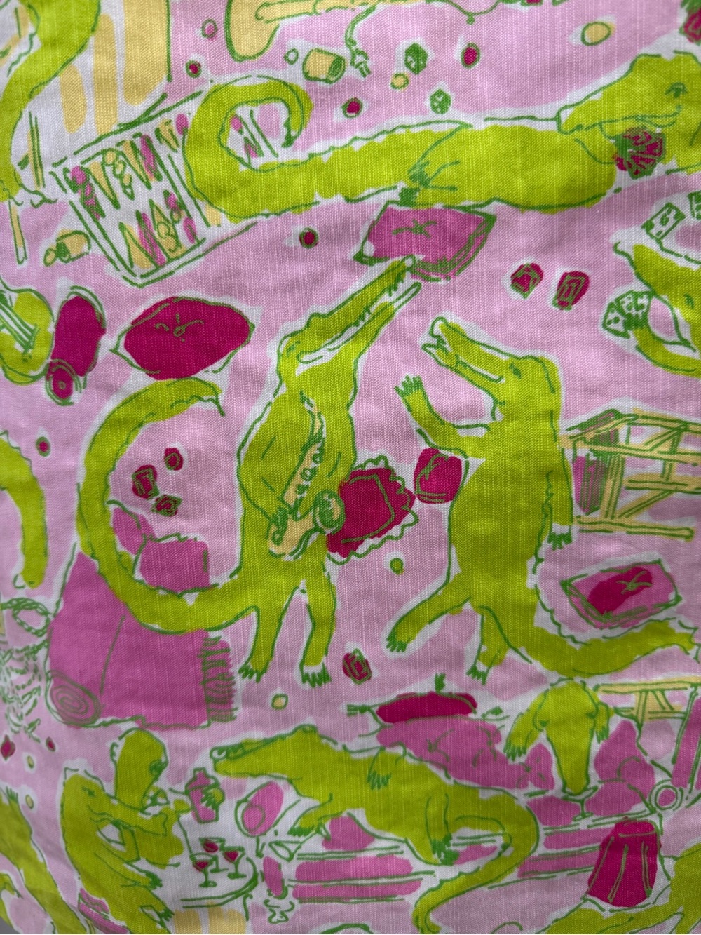 Lilly Pulitzer Vintage Rare Frisky Business Sheath Dress Size 12 Alligator π - Picture 6 of 14